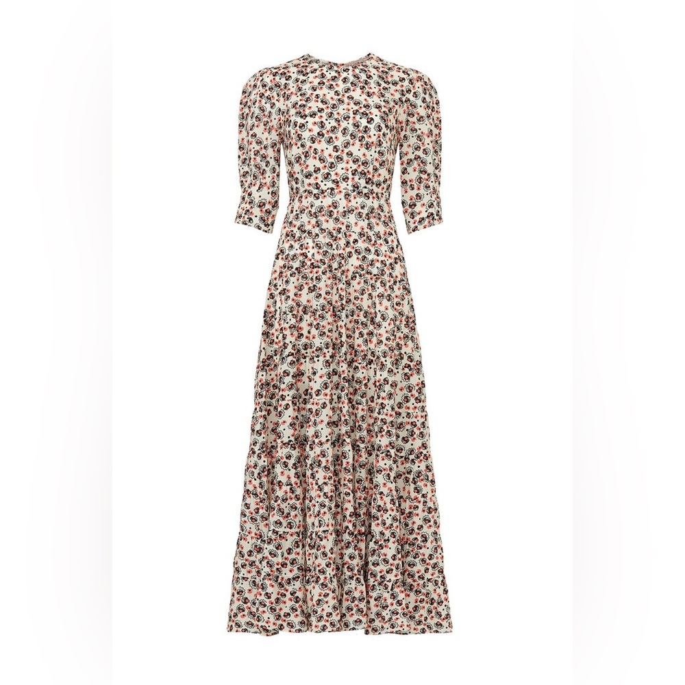 $390 retail ~ RIXO Multicolor Floral Long Sleeve Dress size xs - Picture 6 of 8